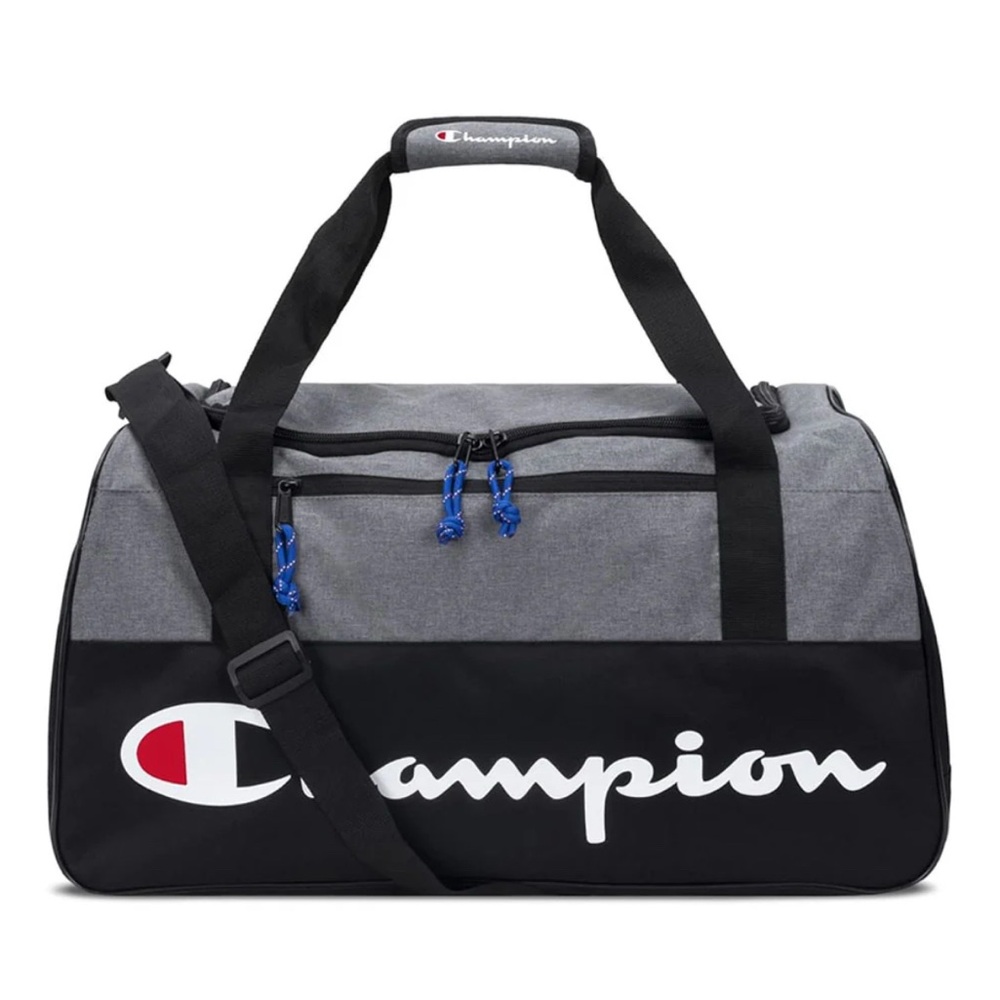 Champion Black and Gray Duffel Bag